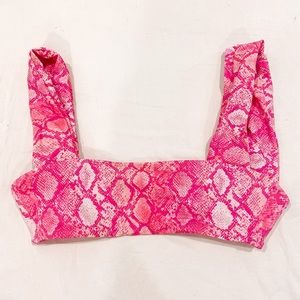 PACSUN link snakeskin bikini top